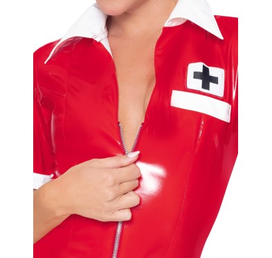 Vinyl Nurse red L